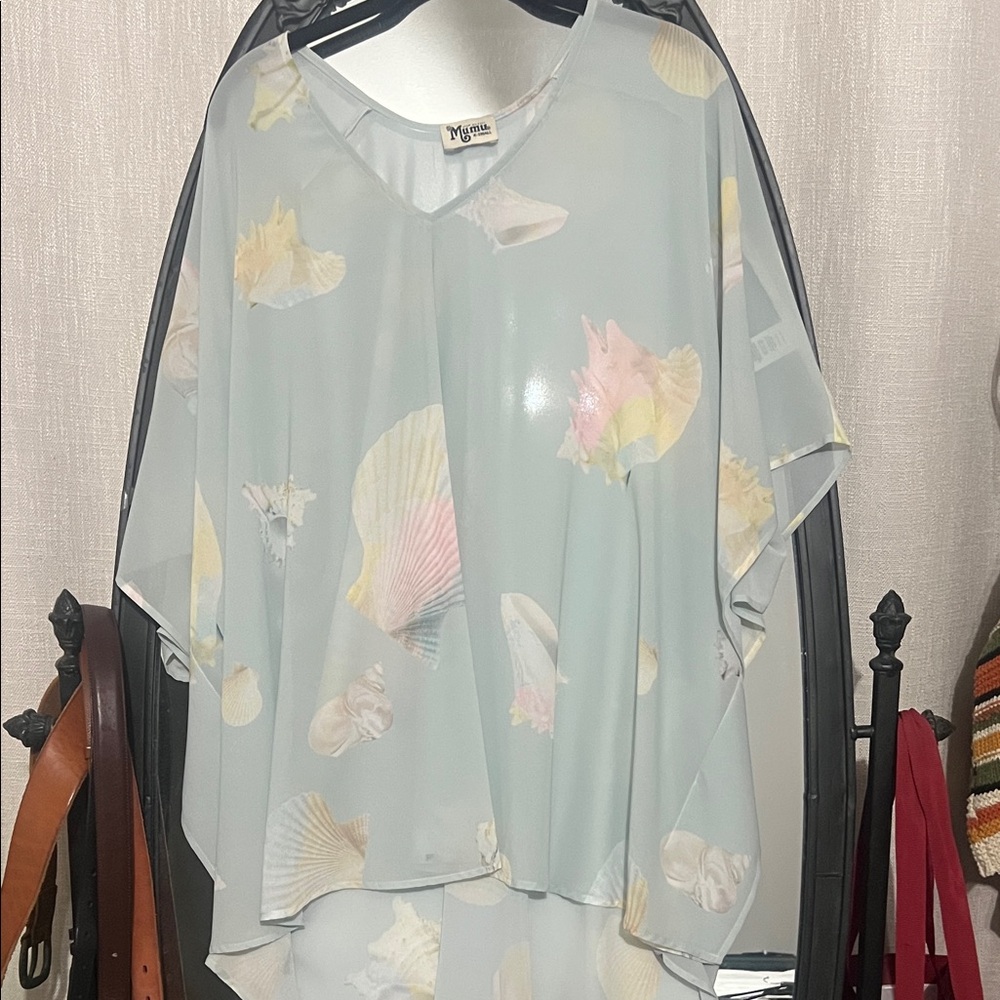 Show Me Your MuMu PETA Tunic Seashell Print